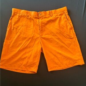 Callaway Men's Vibrant Orange Flat Front Shorts